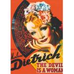 D-Toys - Puzzle Marlene Dietrich: The Devis is a Woman - 1 000 piese