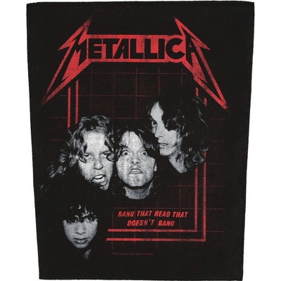 nášivka RAZAMATAZ Metallica BANG THAT HEAD