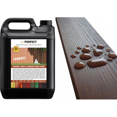 Impregnace na dřevo s barvou PERFECT WOOD 5 L TEAK 60 m2