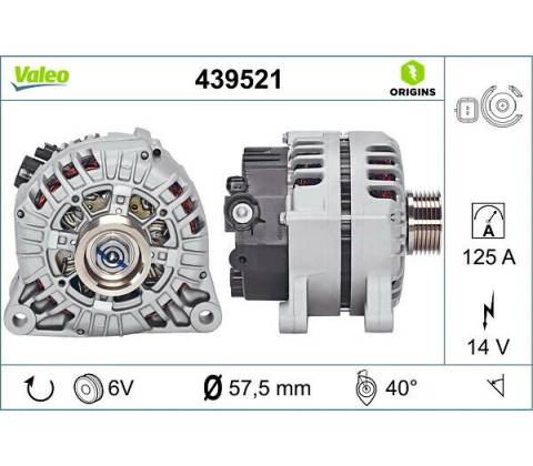 VALEO Alternátor VALEO 439521