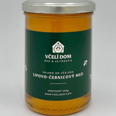 Včelí dom Lipovo černicový med 600 g