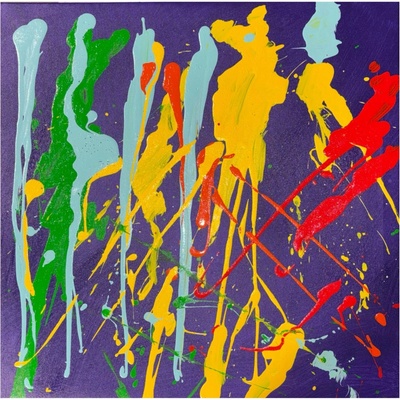 Obraz na plátne 'Action Painting' - 50 x 50 cm