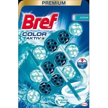 Bref Color Aktiv tuhý WC blok Ocean 3 x 50 g