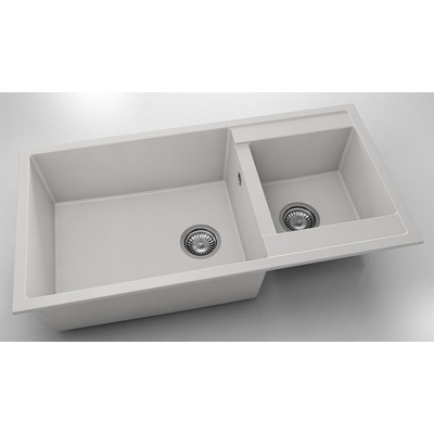 FAT Мивка Vanguard 235, Fat Granite, 1001 бял, с включен сифон