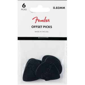Fender Offset Picks, Black, medium