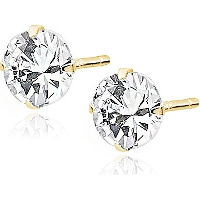 Olivie stříbrné náušnice gold 7549