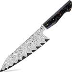 HARAHU Дамаски кухненски нож TA-35184 - Chef / Черен KP35184