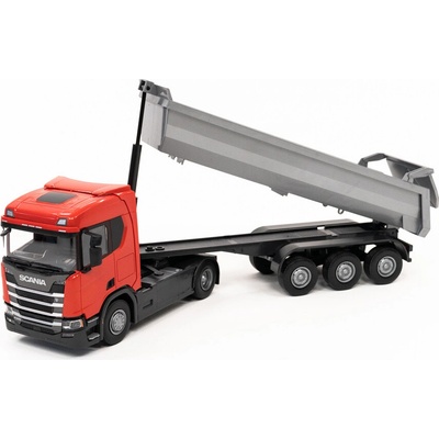 EMEK kamión SCANIA R500 Next Gen červený s vyklápacím návesom