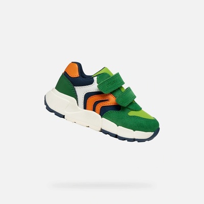 Geox Flexyper Mini biela oranžová zelená