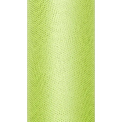 PartyDeco Гладък тюл - зелен 0, 15 x 9 м