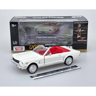 Motormax Ford Mustang Convertible 1964 James Bond series Motormax Bílá 1:24