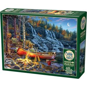 Cobble Hill Пъзел Cobble Hill от 1000 части - Къмпинг до водопада (40351)