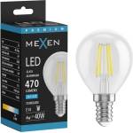 Mexen Vintis LED нишкова крушка E14, G45, 4W, Студена - 6500K, 470 lm, прозрачна - L156-E14-0465-00 (L156-E14-0465-00)