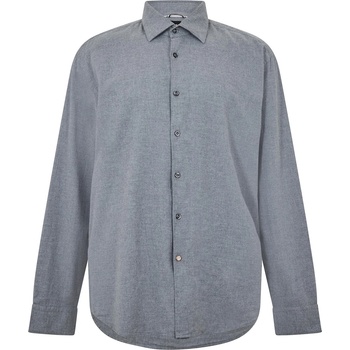 HUGO BOSS Риза с дълъг ръкав Boss Men's C Hal Kent Long Sleeve Oxford Shirt - Medium Grey