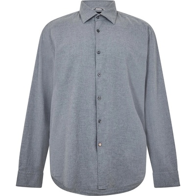 HUGO BOSS Риза с дълъг ръкав Boss Men's C Hal Kent Long Sleeve Oxford Shirt - Medium Grey
