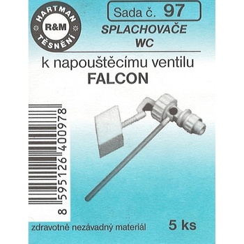 HARTMAN těsnění splachovače WC k napouštěcímu ventilu, FALCON, sada č. 97