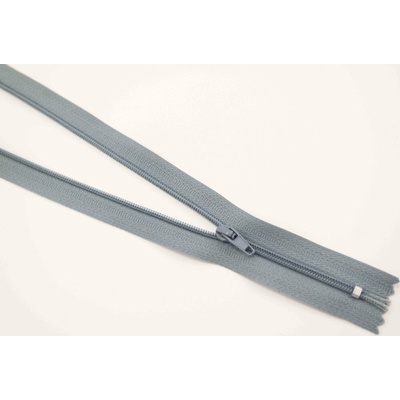 Nedeliteľný jemný plastový špirálový zips (veľkosť číslo 3) rôzne farby - dĺžka 12 cm - 60 cm 22 cm Stredne šedá 1
