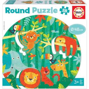 Educa Round Puzzle The Jungle (80-18906)