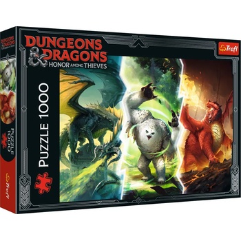 Trefl - Puzzle Dungeons & Dragons: Honor among Thieves, Legendary Monsters of Faerun - 1 000 piese