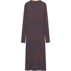 DEDICATED Дамска рокля DEDICATED Women's Rib Dress Lofta Dress - Leopard Light Brown (134-1958-0112)