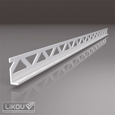 LIKOV Lišta ukončovací P-U2 PVC pro omítku tl. 14mm délka 2,5m