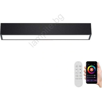 Immax 07254L - LED димируемо осветително тяло LUNGO 20W/230V Wi-Fi Tuya черн (IM1340)