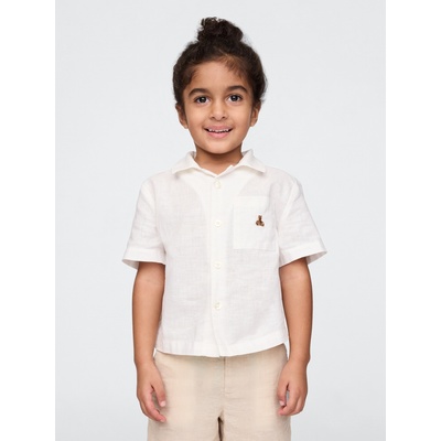 GAP Бебешка ленена риза Gap GAP | Byal | Момчешки | 80-86