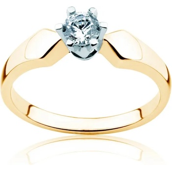 Image 1 of SAVICKI Годежен пръстен Triumph of Love: двуцветно злато, бял сапфир