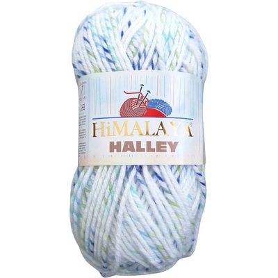 Příze Halley - 78017 bílá s modrou