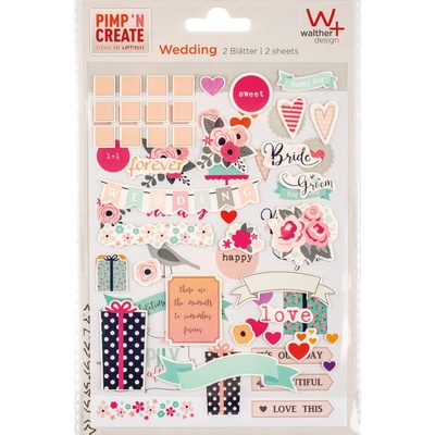 Svatební samolepky - Walther Adhesive sticker Wedding