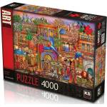 KS Games Авторски Пъзел от 4000 части - Арабската Улица (136x96)