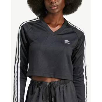 Adidas Originals Long Sleeve Cropped Top Black