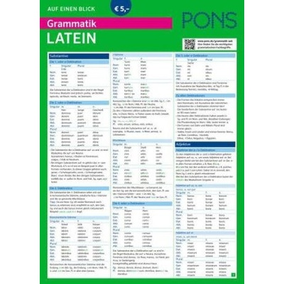 PONS Grammatik auf einen Blick, Latein