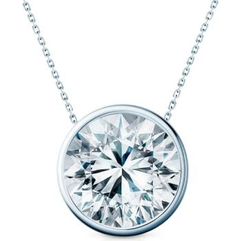 SAVICKI Колие The Journey: бяло злато, лабораторен диамант