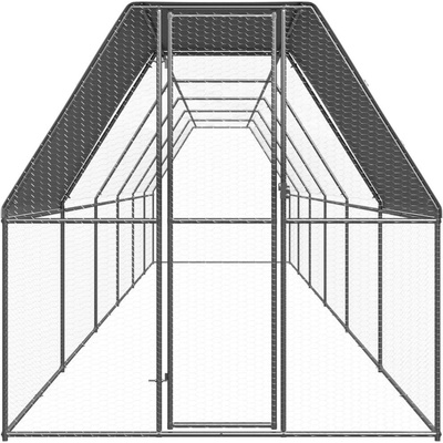 vidaXL klec 2 x 12 x 2 m pozinkovaná ocel