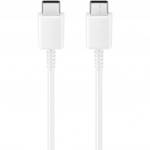 Samsung Оригинален кабел Samsung EP-DX510JWEGEU Type-C to Type-C, 100W, 5A, 1.80 метра, Бял (EP-DX510JWEGEUbull)