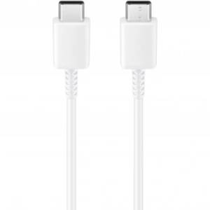 Samsung Оригинален кабел Samsung EP-DX510JWEGEU Type-C to Type-C, 100W, 5A, 1.80 метра, Бял (EP-DX510JWEGEUbull)
