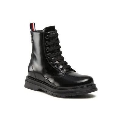 Tommy Hilfiger Ботуши Lace-Up Bootie T4A5-32411-1453 M Черен (Lace-Up Bootie T4A5-32411-1453 M)