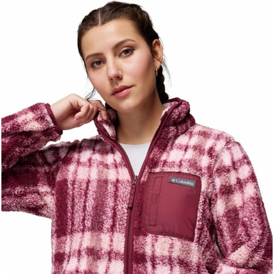 Columbia West Bend Print Full Zip II vínová biela