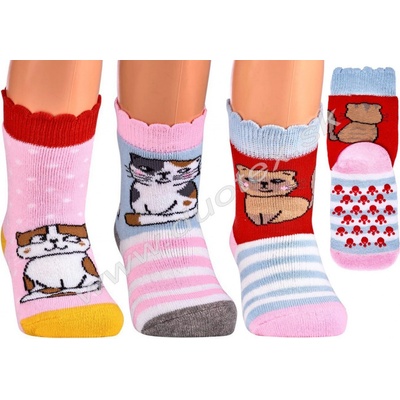 SOCKS4FUN Zimné ponožky W-5173-macka-4 k.4