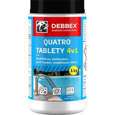 DEBBEX Quatro tablety 4 v 1 1kg