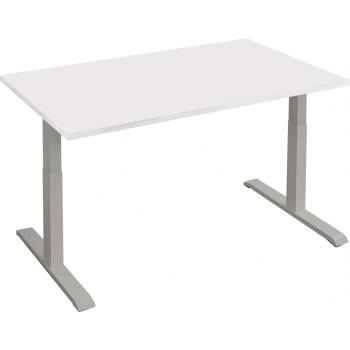 Image 1 of Ерго регулируемо бюро, плот 25 мм цвят бял + крака сив цвят с опция размери