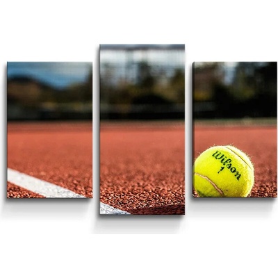 Sablio Obraz - 3-dílný Tenis - 75x50 cm