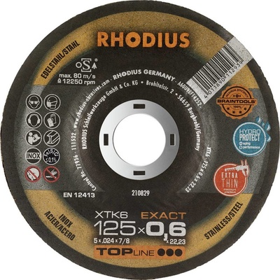 Rhodius rezný kotúč lomený 125 mm 211302 10 ks