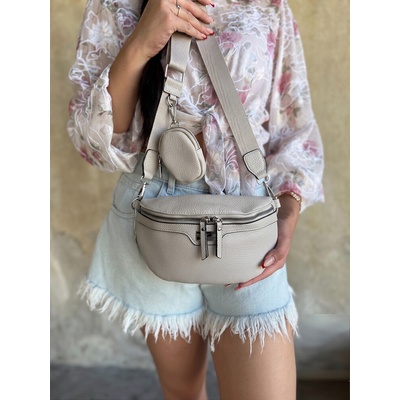 Peterson Crossbody kabelka a ľavinka v jednom béžová