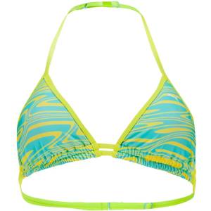 PUMA Printed Triangle bikini top - Green (Lemon / Mint)