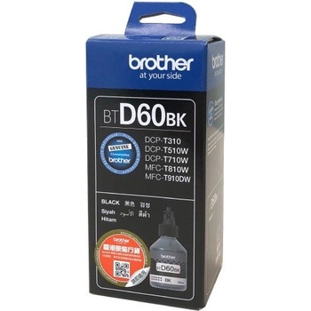 Brother Black inkCartrige for DCPT510W, DCPT710W, MFCT810W, MFCT910DW (BTD60BK)