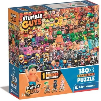 Clementoni „Clementoni: Stumble Guys невъзможен пъзел - 180 части (29321)