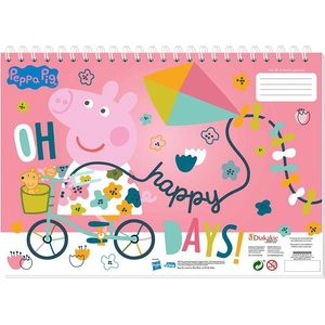 Diakakis Скицник със спирала А4, 30л, peppa pig (30204-А-PEPPA PIG)