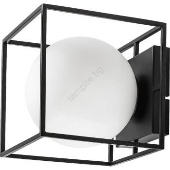 Rábalux 75069 - Външно стенно осветително тяло MODANE 1xE14/15W/230V IP44 черно (RL75069)